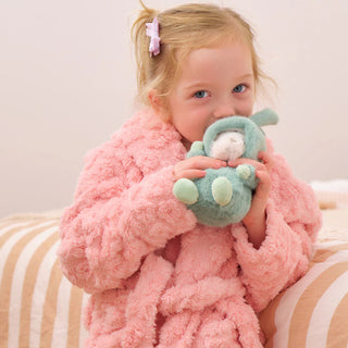 Annabel Trends Bath Robe - Kids Lge Cosy Flower Pink