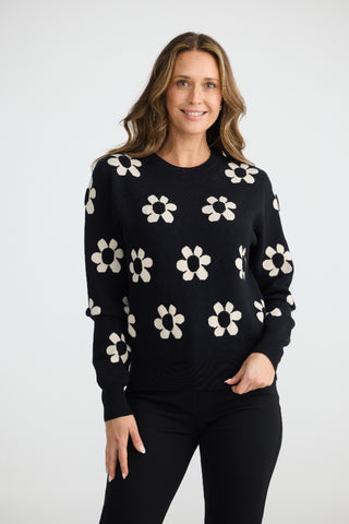 Brave&true Jumper Flower Knit [sz:xs]