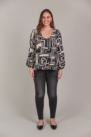 Eb&ive Top Elsie - Geo [sz:xs]