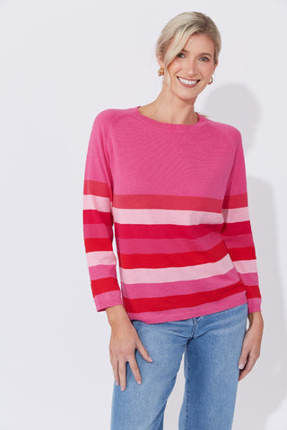 Haven Jumper Florida Stripe - Pink [sz:small/medium]