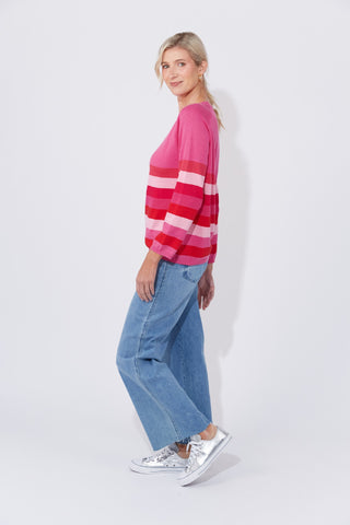 Haven Jumper Florida Stripe - Pink [sz:small/medium]