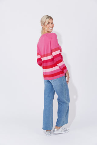 Haven Jumper Florida Stripe - Pink [sz:small/medium]