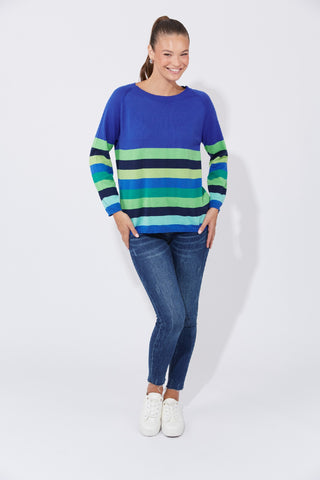 Haven Jumper Florida Stripe - Cobalt [sz:small/medium]