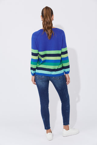 Haven Jumper Florida Stripe - Cobalt [sz:small/medium]