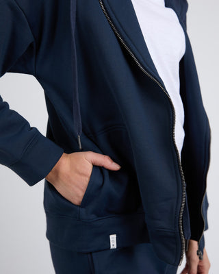 Elm Hoodie Gracie Zip - Navy [sz:size 8]