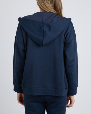 Elm Hoodie Gracie Zip - Navy [sz:size 8]