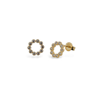 Mcj Stud Circles Cz Ygp