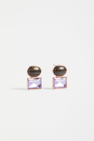 Elk Earrings Kempa - Tigers Eye