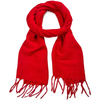 Scarfco Scarf Wool Plain - Red