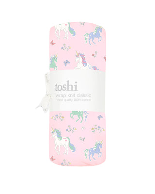 Toshi Wrap Knit Classic - Unicorn - Toshi baby bibs, wraps & accessories