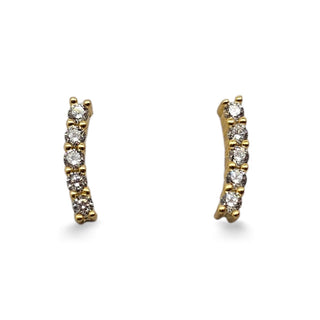 Mcj Stud Curve Cz Ygp
