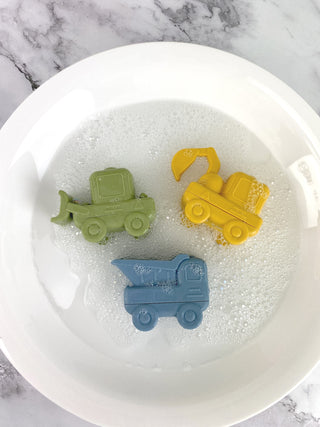 Silicone Squeezy Bath Toys - Truck 3pc