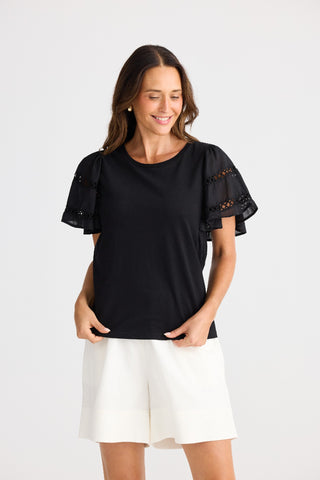 Brave&true Tee Chloe - Black [sz:xs]