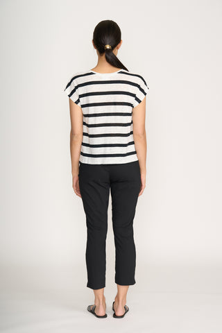 Foil Pant Capri Fuss Free - Black [sz:size 12]