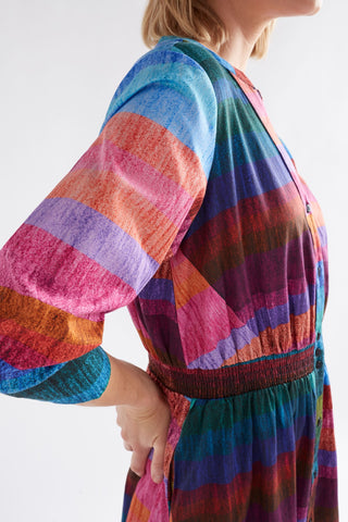 Elk Gia 3/4 Sleeve Shirt Dress - Komi Print [sz:size 12]