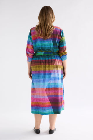 Elk Gia 3/4 Sleeve Shirt Dress - Komi Print [sz:size 12]