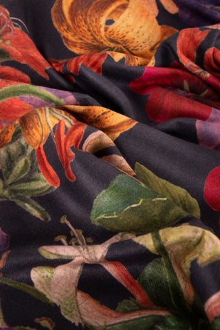 Powder Scarf Autumn Posy In Midnight 
