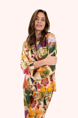 Powder Pyjamas - Cream Posy [sz:small]