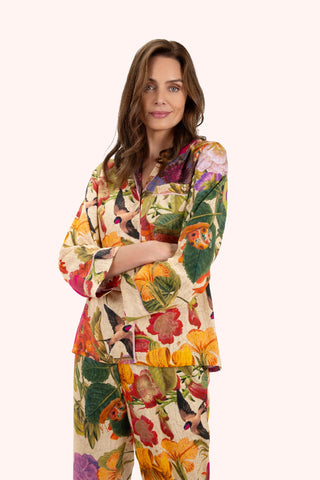 Powder Pyjamas - Cream Posy [sz:small]