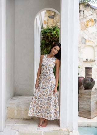 Humidity Dress Willa - Kaffir Print [sz:size 10]