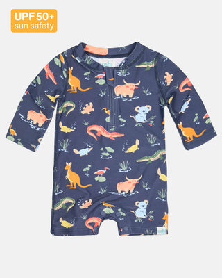 Toshi Swim Onesie - Splash Kakadu Moonlight [sz:baby 00]