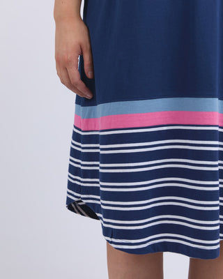Elm Tee Dress Sylvia  - Blue Depths [sz:size 10]