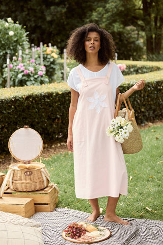 Shanty Pinafore Sesame - Pink [sz:small/medium]