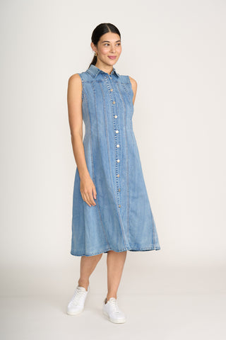 Foil Dress Jean-eration Blue Wash [sz:size 8]