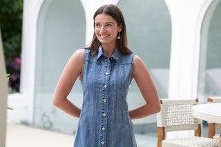 Foil Dress Jean-eration Blue Wash [sz:size 8]