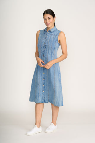 Foil Dress Jean-eration Blue Wash [sz:size 8]