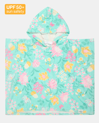 Toshi Towel Hooded Paradise - Waratah Mint [sz:kids 3-5]