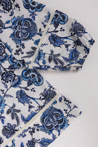 Humidity Blouse Rosa - Le Jardin Print [sz:small]