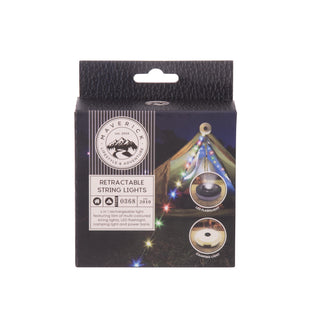 Maverick Retractable String Lights 10m - Rainbow - Novelty Gifts