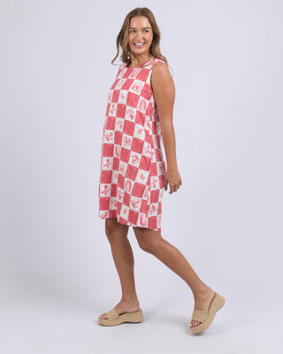Foxwood Dress Biarittz - Crimson Print [sz:size 8]