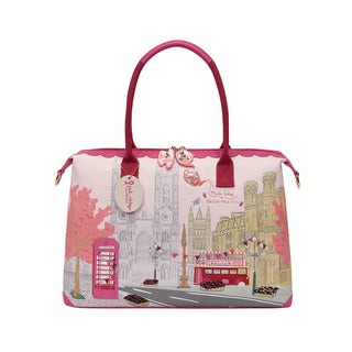 Vendula London Perfectly Pink Afternoon Tea Bus Bonnie Weekender