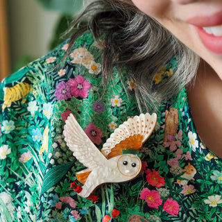 Erstwilder Brooch Otto The Owl - Merry Menagerie