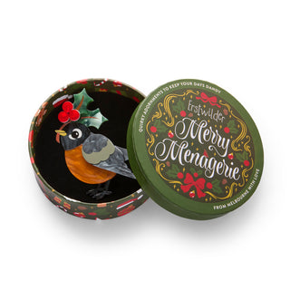 Erstwilder Brooch Ruby The Robin - Merry Menagerie