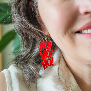 Erstwilder Earrings - Ho, Ho, Ho Red