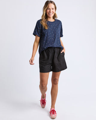 Elm Tee Festive Spot Navy [sz:size 10]