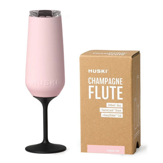Huski Champagne Flute - Powder Pink | Pink Poppies