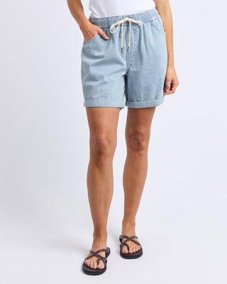 Elm Short Holly Blue & White Stripe [sz:size 10]