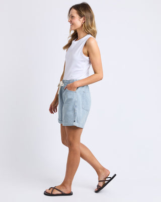 Elm Short Holly Blue & White Stripe [sz:size 10]