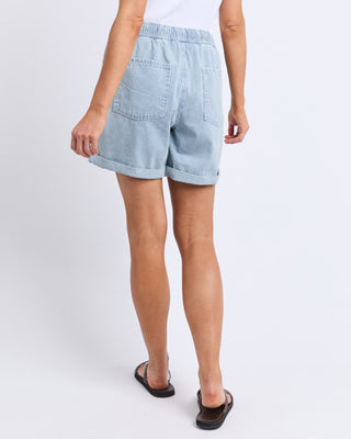 Elm Short Holly Blue & White Stripe [sz:size 10]