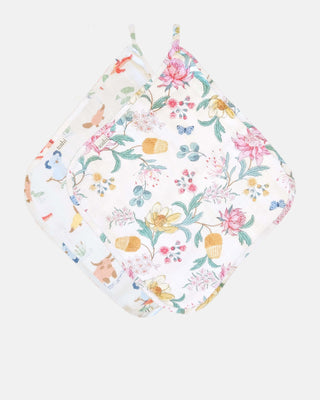 Toshi Washcloths Muslin - Waratah Dawn