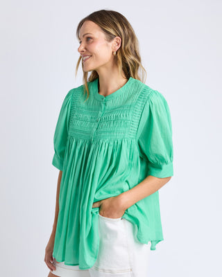 Elm Shirt Monty Ss Gumdrop Green [sz:size 10]