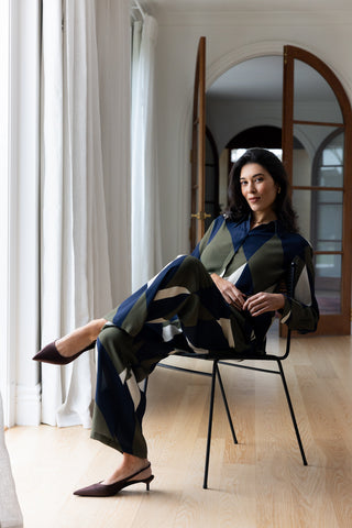 Foil Shirt Tux Deluxe - Mod Geo [sz:size 12]