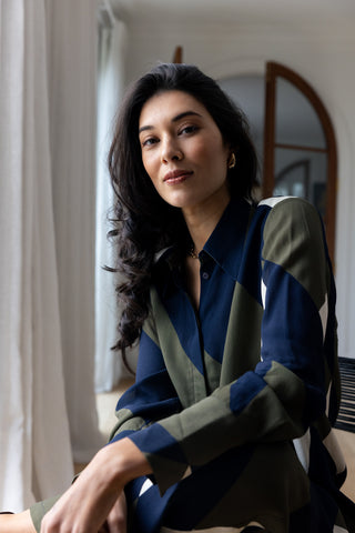 Foil Shirt Tux Deluxe - Mod Geo [sz:size 12]