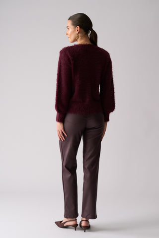 Foil Fluffin Cute Reversible Cardi - Cherry Lacquer [sz:small]