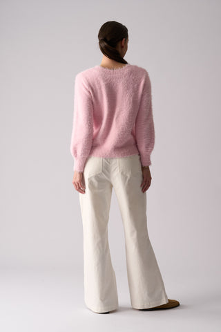 Foil Fluffin Cute Reversible Cardi - Barely Pink [sz:small]