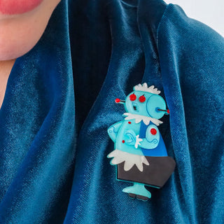 Erstwilder Brooch - Rosie The Robot - Erstwilder